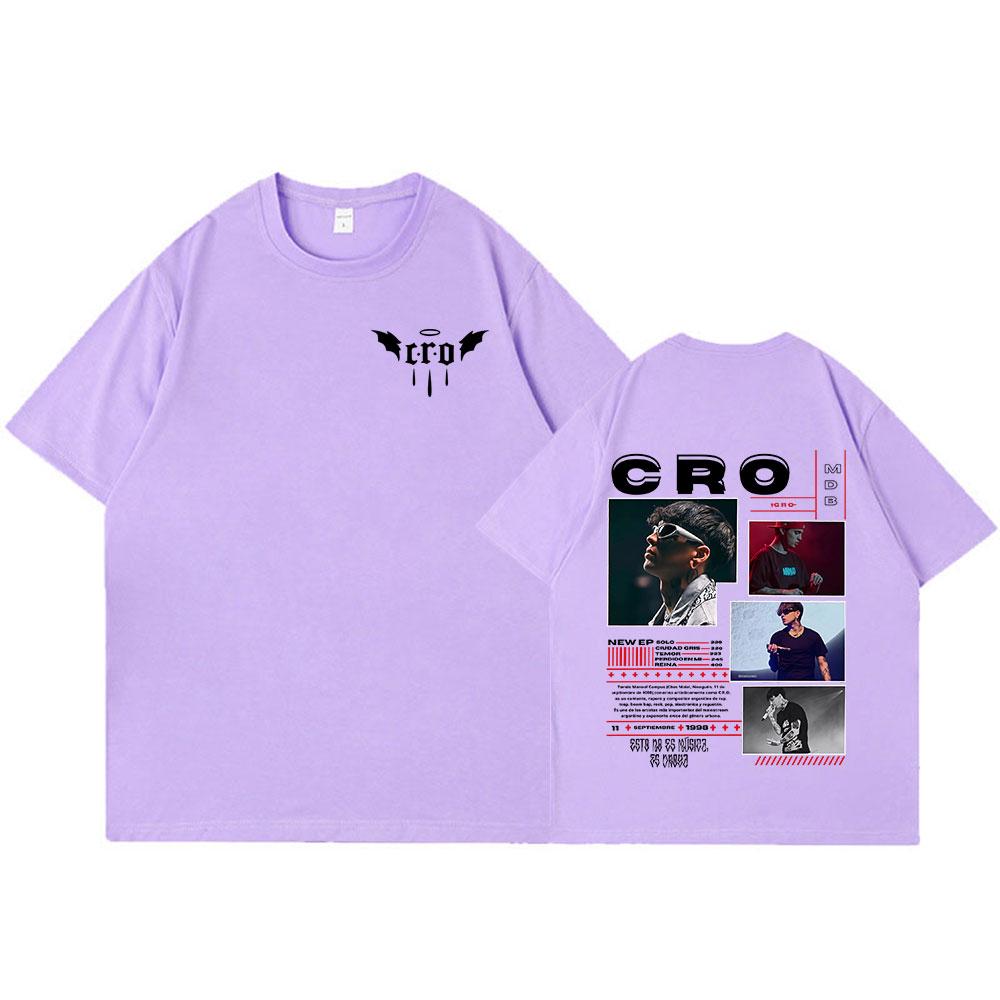 RRapper C.R.O Graphic T Shirts Men Women Clothing Hip Hop Fashion T-shirts Vintage Oversized Cotton Short Sleeve Tees Streetwear