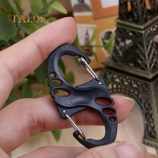 Talos 5 шт. практичный уличный S-образный пружинный крючок-карабин для кемпинга и пешего туризма, брелок с крючком-крючком
