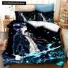 Fashion 3D Printing  Anime Blue Exorcist Bedding Set Duvet Covers Pillowcases One Piece Comforter Bedding Sets Bedclothes Bed