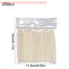 100Pcs Orange Wood Cuticle Sticks Set Double Headed Forks Nail Manicure Tools 5 Sizes Cuticle Pusher Remove Tool