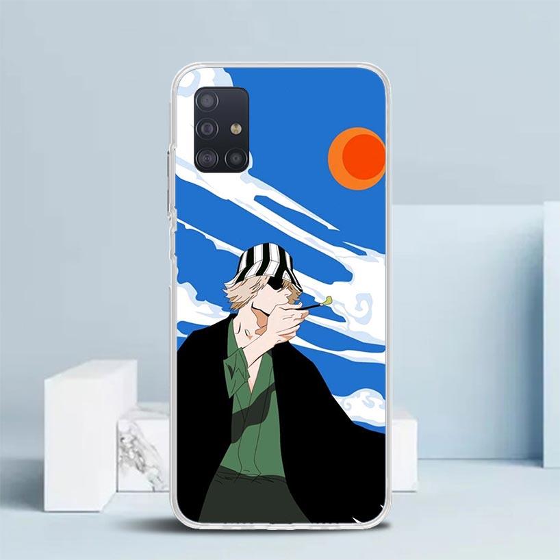Чехол для телефона Bleach Kisuke Urahara для Samsung Galaxy A52 A32 A22 A12 A51 A50S A30S A10S Note 20 Ultra 10 S10 Plus A31 A20 A71 A72