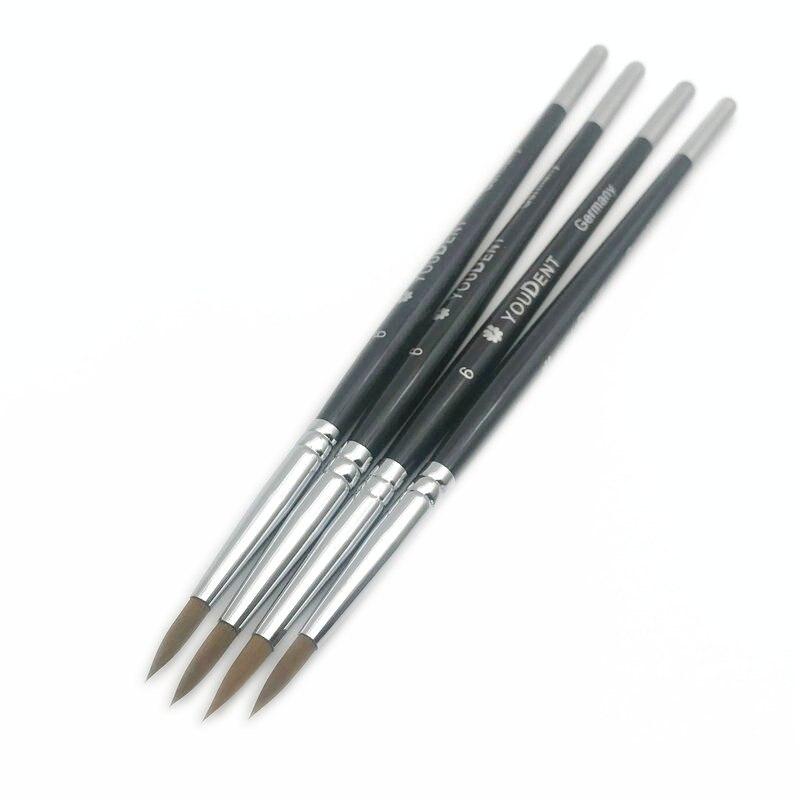 4 шт., стоматологическая фарфоровая щетка, ручка, зубной техник, инструменты, принадлежности для стоматологических лабораторий