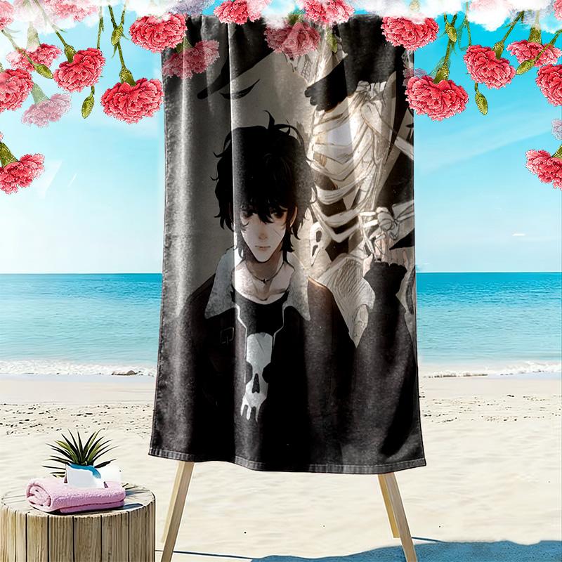 Nico di Angelo 2D Flat Print Beach Towel, Large Soft Quick Dry Towel for Beach Camping Swimming.NSTJ0928123