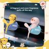 Cute Cartoon Car Air Freshener with Spinning Propeller - Monkey Design Auto Vent Clip Diffuser with 2 Fragrances