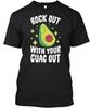 Веганские камни Out With Your Guac - Футболка Сделано в США Размеры от S до 5XL