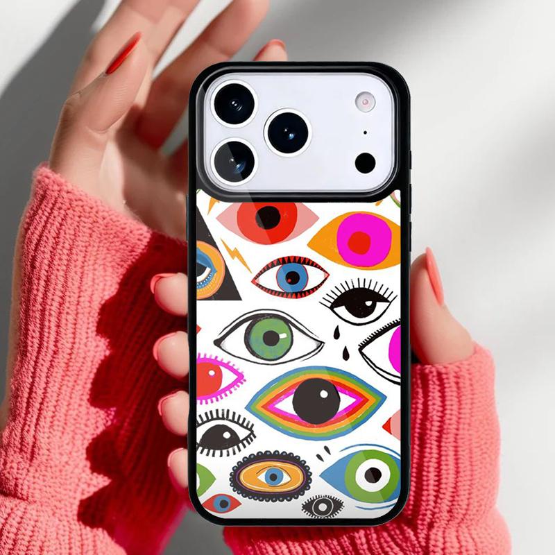 Чехол-коллаж 'Сглаз' для iPhone 17 16 15 14 13 Pro Max Задняя крышка для 12 11 Pro Coque