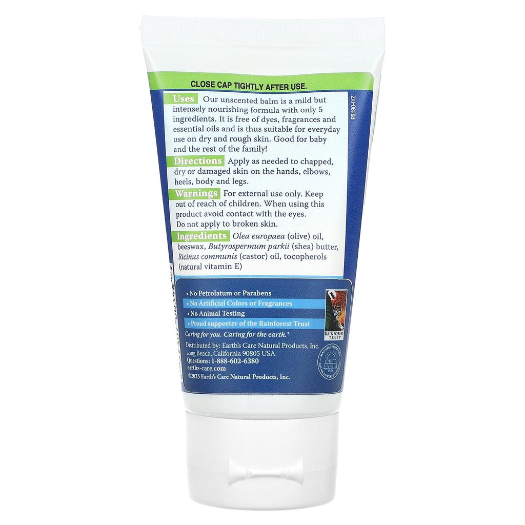Earth's Care Бальзам для кожи от головы до пяток, без запаха, 2,5 унции (71 г)