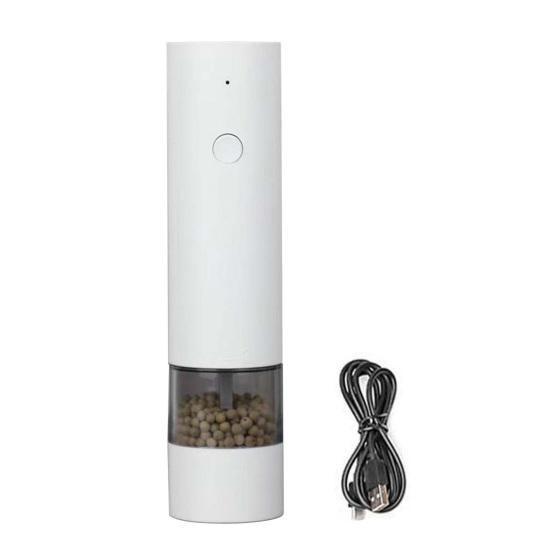 Электрический набор для измельчения соли и перца со встроенной светодиодной подсветкой, регулируемой степенью помола, мельница для специй, перезаряжаемый, кухонные принадлежности