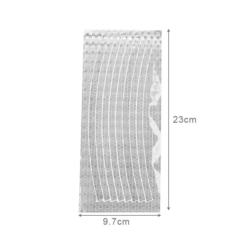 8 Pcs Bicycle Tire Reflective Sticker Motorcycle Reflective Tire Sticker Safety Sticker Tape Fluorescent MTB Bike Bicycle Stickers