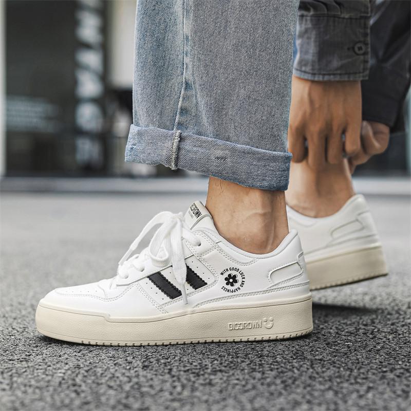 Классические Модные Белые Черные Кроссовки для Мужчин Удобные Нескользящие Кроссовки на Плоской Подошве Мужские Кроссовки на Платформе Повседневные Мужские Кроссовки Basket Homme