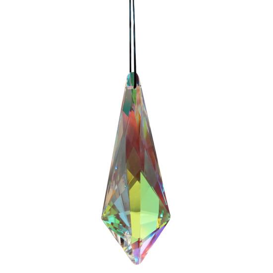 Faux Crystal Suncatcher Window Rainbow Maker Handmade Glass