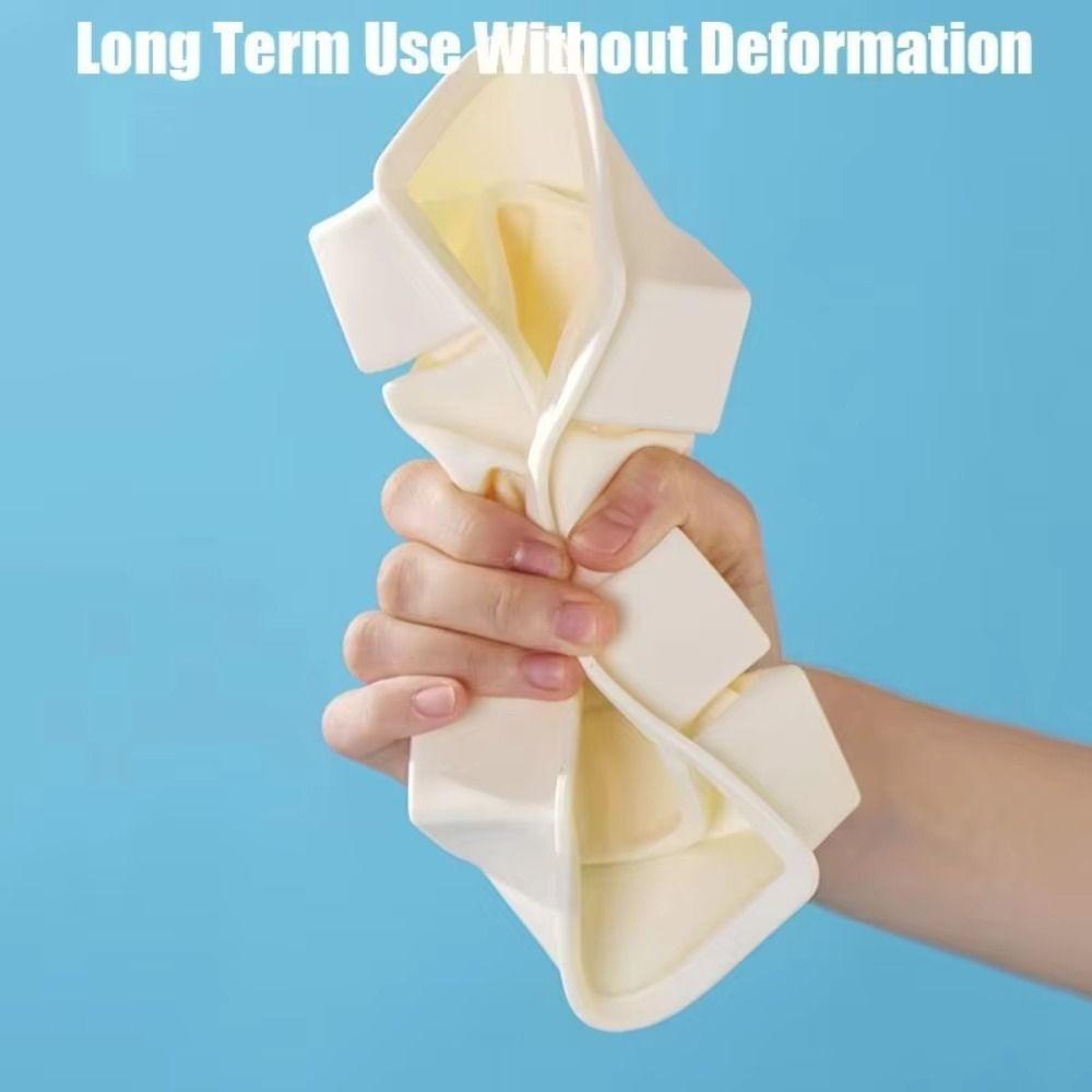 Silicone Ice Mold with Lid Freezer Trays Durable Food Sauce Storage