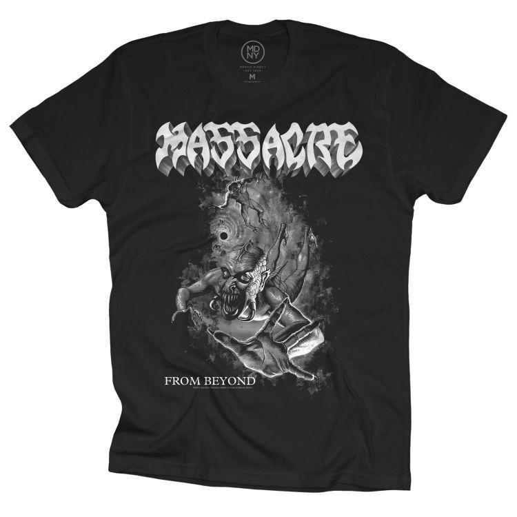 Футболка унисекс Masacre De Negro N Blanco From Beyond