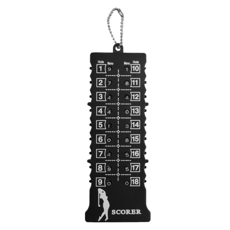 Golf Score Indicator 18 Hole Strokes Counter Handheld Scorer Digits Rectangle Keychain Golf Handy Count Shot Clickers
