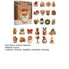 Gingerbread Cookies Advent Calendar 2025 24 Days Christmas Countdown with Mini Ornaments Set Holiday Gift for Kids And Family