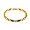 Stainless Steel 18K Gold Plated Bamboo Segment Oval Clasp Bracelet Minimalist Solid Round Bone Design Women