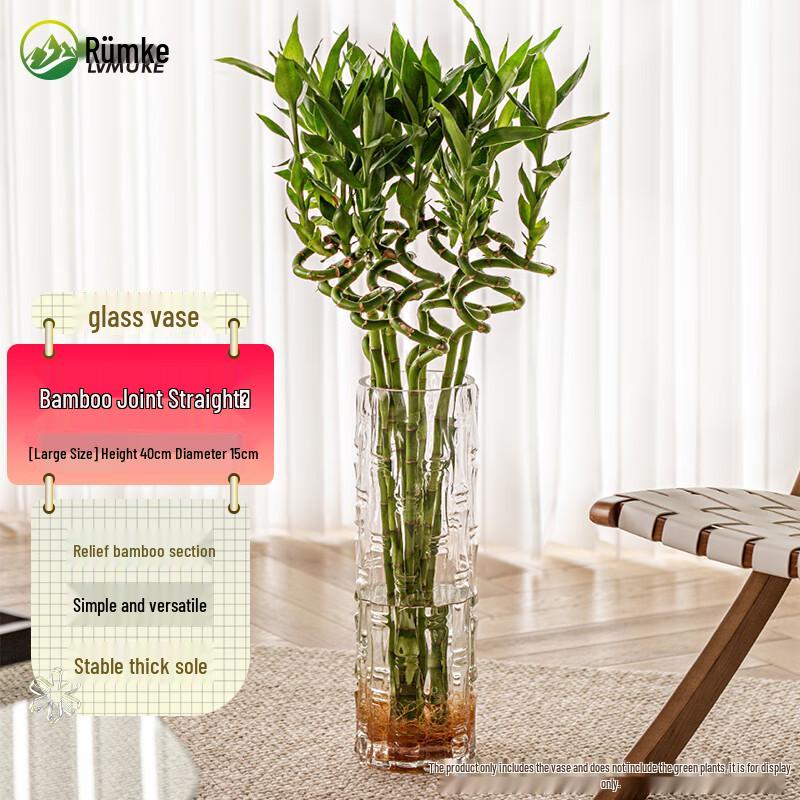 Декоративная стеклянная ваза Liumke