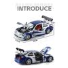 1/24 BWM M3 E46 GTR Литая модель автомобиля из сплава Металлическая спортивная гоночная машина Игрушка со звуком и светом Коллекционные украшения Подарок для детей