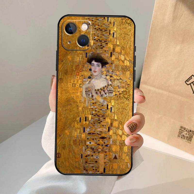 Starry Night Klimt Kiss Phone Case For iPhone 18 17 Air 16 15 14 13 12 11 Pro Max 12 13 mini 15 16 Plus 16e Cover Coque