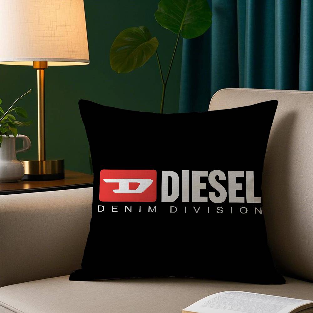 Модный тренд D-Diesel-s Лого Наволочка Короткий плюш Принт Наволочка Квадратные Наволочки для диванных подушек Домашний декор для дивана