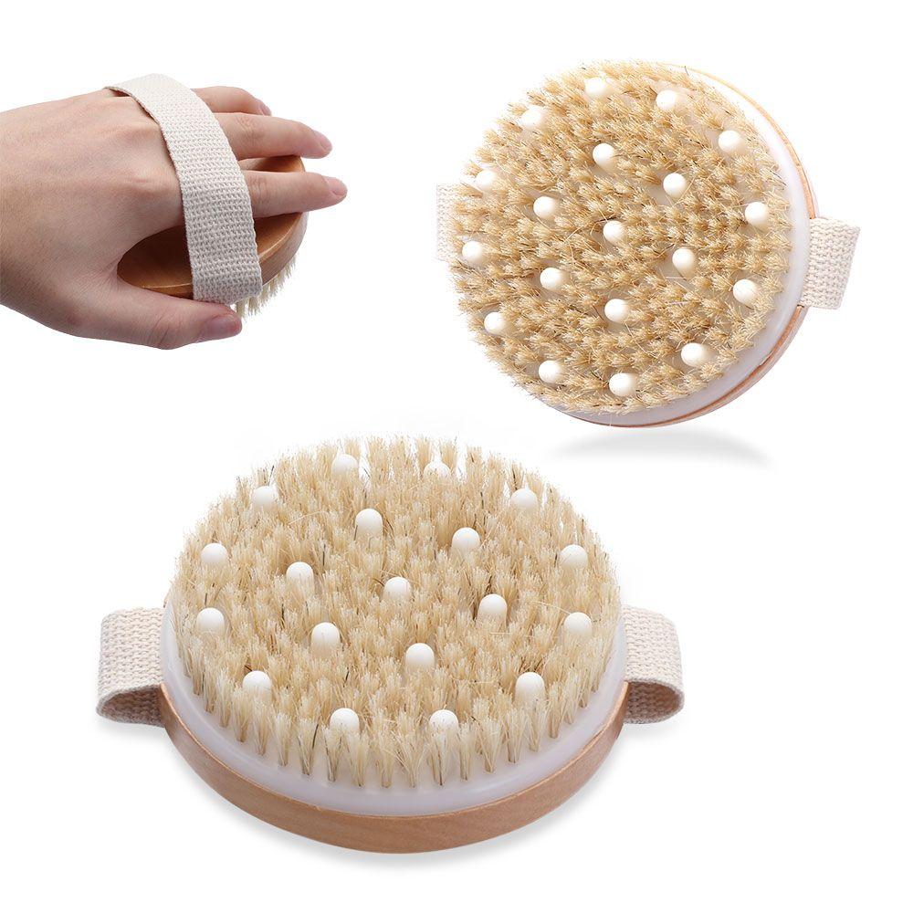 Спа Ручной Массажер для всего тела, Расслабляющий Массажер для ванны, Отшелушивающий Сухой Массажер, Натуральная Щетка, Влажный и сухой массаж