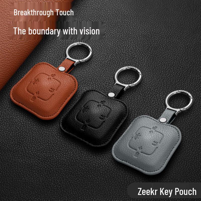 Чехол для ключей Zeekr: Подходит для 25 моделей, включая 007GT, 7X, 001, 007, X, MIX, 009 - Простая пряжка