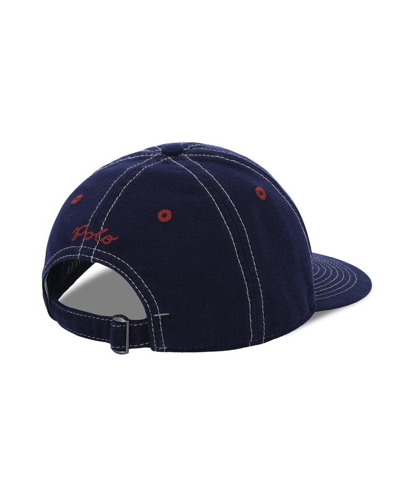 Кепка-бейсболка из замши POLO RALPH LAUREN - Темно-синяя