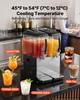 VEVOR Commercial Beverage Dispenser 2 Tanks 12 L / 12.7 QT Per Tank, Stainless Steel Juice Dispenser