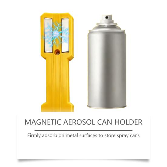 Magnetic Aerosol Can Holder Garage Spray Can Holder Wall Mounted Organizer Holds Various Metal Bottles And Cans to Prevent Slipping Shaking