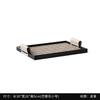 Woven Pattern Black Leather Tray Beige Storage Tray Advanced Aromatherapy Storage Trays Home Living Room Coffee Table Decoration