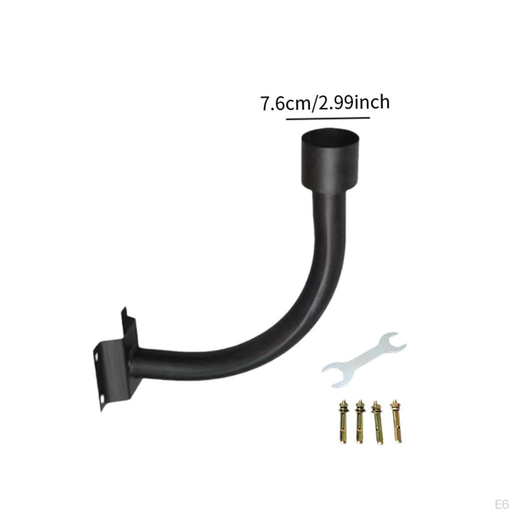 Удлинитель кронштейна крепления солнечного уличного фонаря, кронштейн для дворового фонаря для столбов деревьев на крыльце