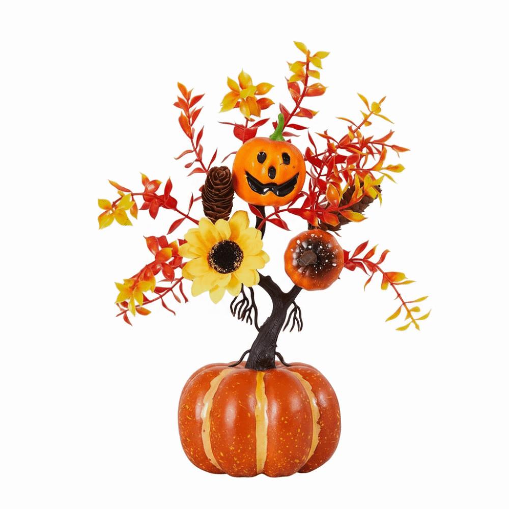 Handmade Realistic Fall Pumpkin Decor DIY Artificial Pumpkin Bouquet Halloween Party