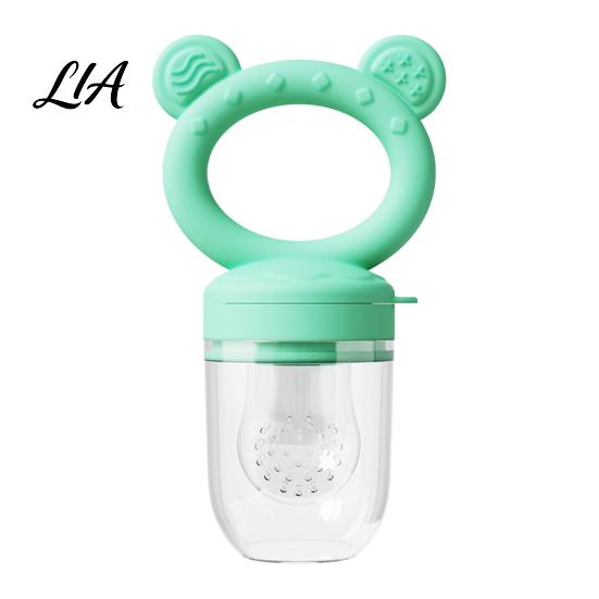Food Grade Silicone Feeder Baby Fruit Feeder/Mold, Training Teething Relief Pacifier, Easy Infant Nibbler to Hold Safe Chewer for Infants Travel