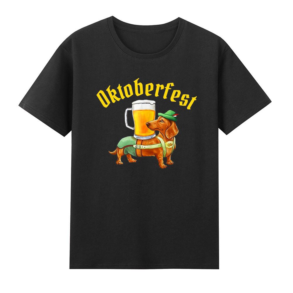 Oktoberfest Beer Dachshund Lederhosen Gerunisex Flag Tshirt