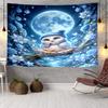 Winter Snowy Owls Tapestry Room Decoration Wall Hanging for Living Room Bedroom, dormitory, Birthday and Christmas gifts