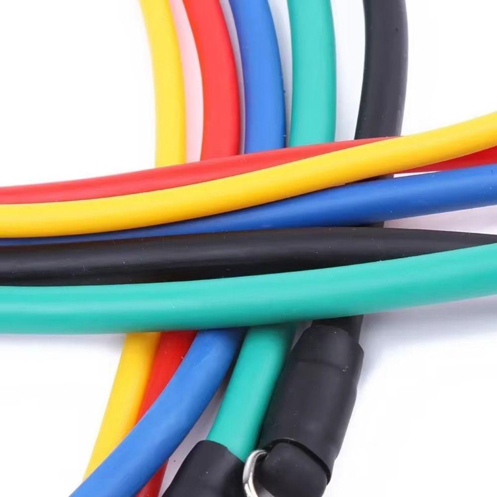 Набор из 11 шт./набор эластичных TPE жгутов с защитой от разрыва, прочный набор тяговых жгутов, фитнес-оборудование