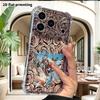 Phone Case: 2D flat design, fits iPhone 18 17 16 15 14 13 Pro, transparent four-corner protective case, beast-eared girl, Christmas and Halloween gift