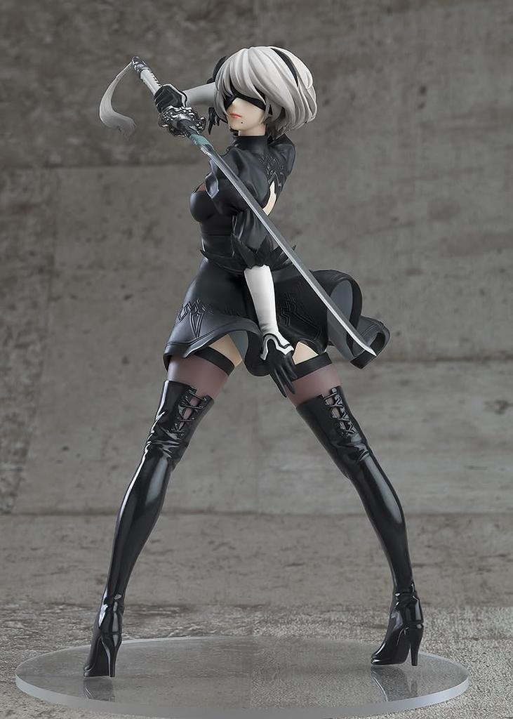 POP UP PARADE NieR Automata 2B 2 Type Plastic Painted Finished Figure Ver1.1a [Yorha No. B] Non-scale