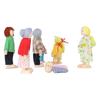 Wooden Dollhouse People for Kids Movable Cultivate Imagination Doll House Dolls Family for