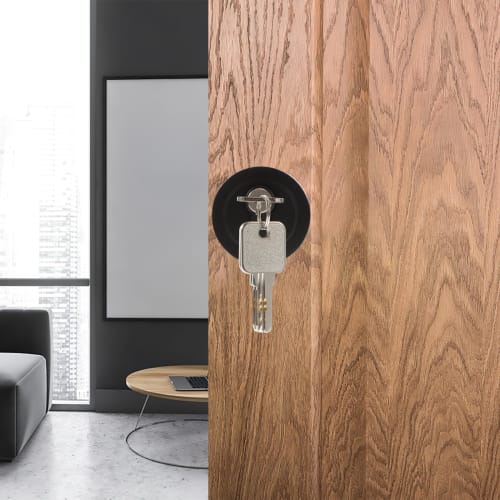 TEHAUX Door Lock, Door Knob with Key, Keyed Deadbolt Lock, Locked Door Handle, Exterior Door Knob, Door Lever Handle, Single-Sided Deadbolt, Door Lock