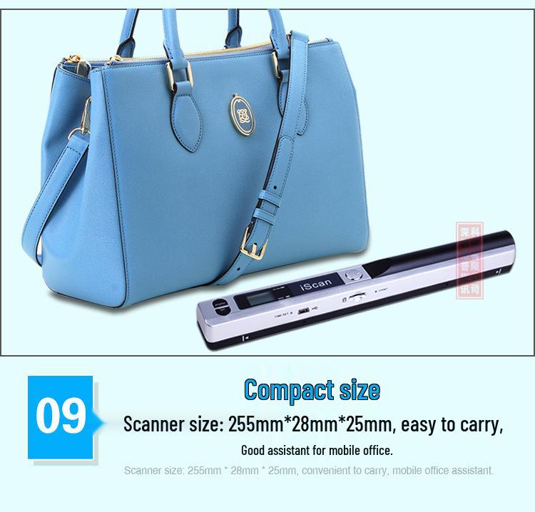 Portable A4 Document Scanner iScan 900DPI OS2258B