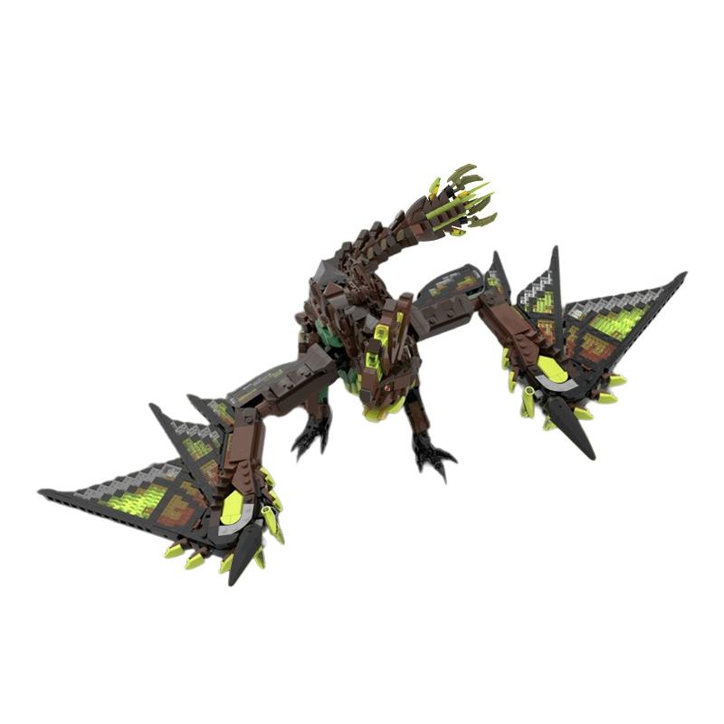 Buildmoc Monster Astalos Game Hunter Beast MOC Set Building Blocks Kits Toys for Children Kids Gifts Toy 1714PCS Bricks