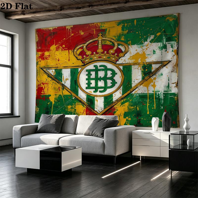 Real Betis Printed Tapestry – Wall Hanging for Bedrooms, Dorms, and Home Decor