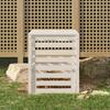 VidaXL White Composter 63.5x63.5x77.5 Cm Solid Pine Wood 823809