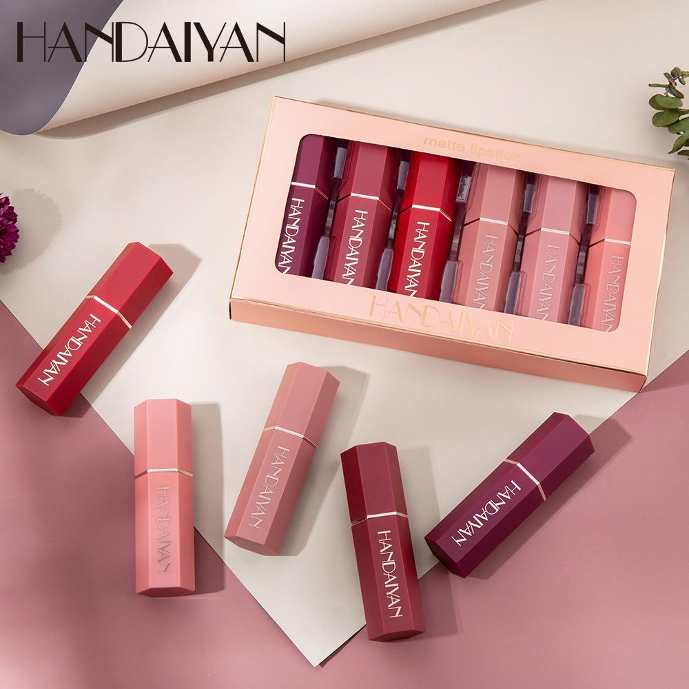 HANDAIYAN 6 Matte Fog Noodle Lipstick Red Lipstick Set