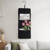 Folding Wall Mounted Storage Basket Washable Sundry Storage Bag Three Layers Hanging Bag  Magazines