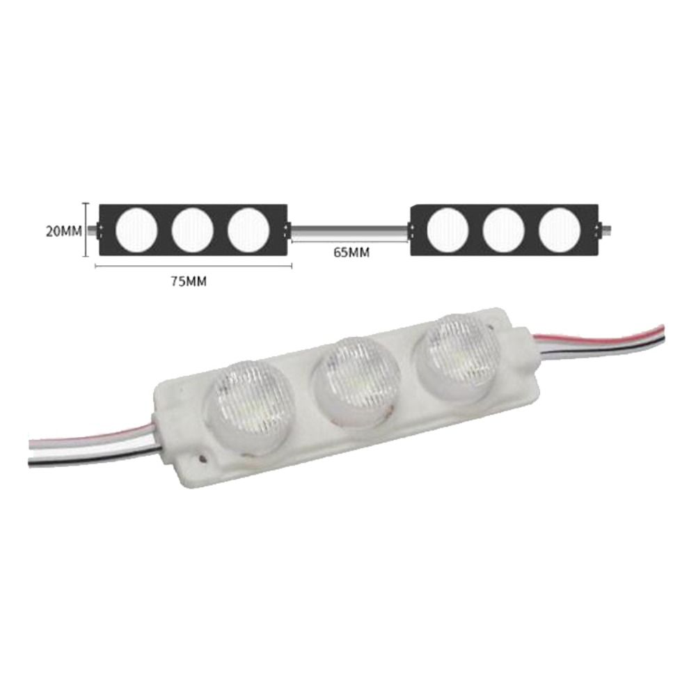 20pcs Luminous Led Module Waterproof Hard Strip Bar Light Backlight Modules  Truck Side Marker