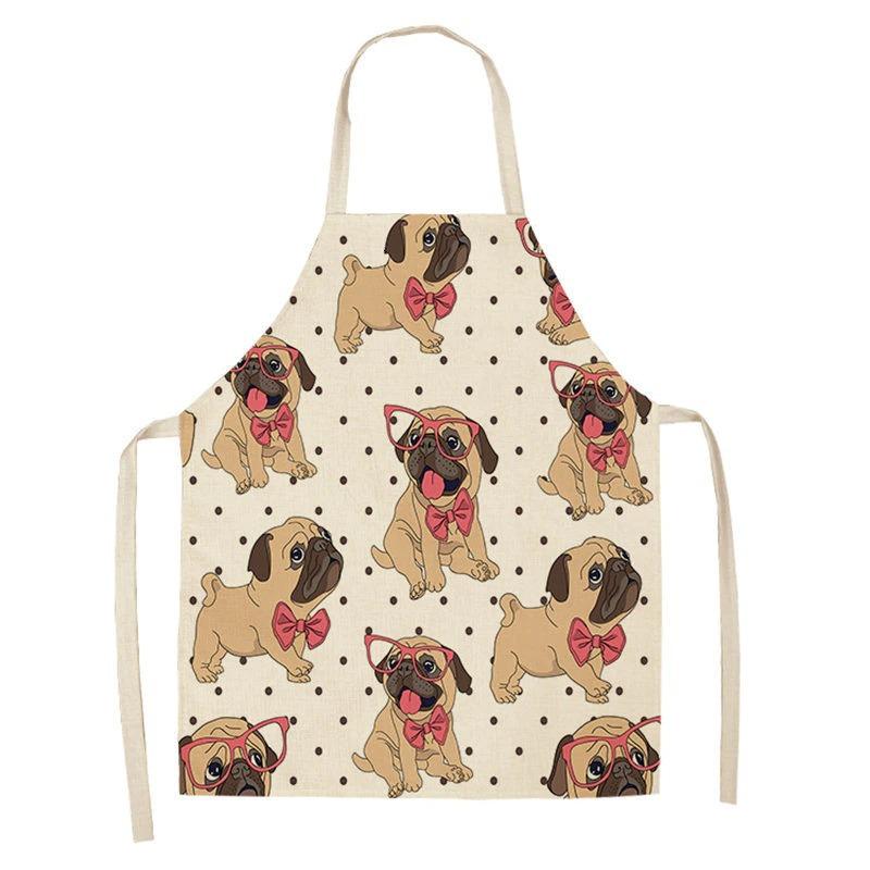Cartoon Puppy Sleeveless Apron Home Daily Use
