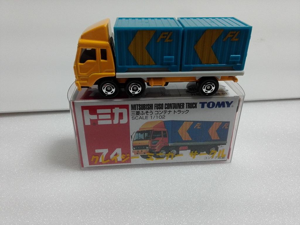 Tomica Mitsubishi Fuso Container Truck Crazy Mini Car Circle with Case No.74