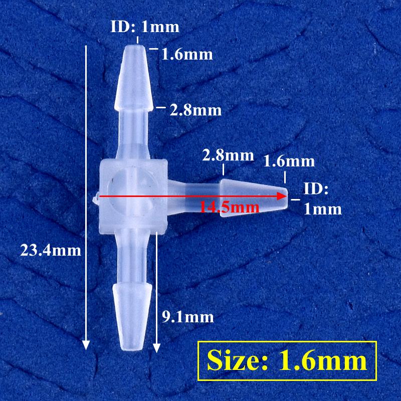 10 шт./лот 1,6~17,5 мм полипропиленовый тройник-соединитель для аквариума, 3-ходовое соединение, садовые шланговые соединители для воды, 20 мм, 25 мм, быстроразъемные соединения типа «пагода»